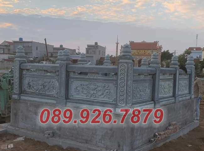 742 - mẫu hàng rào đá đẹp bán an giang - khu lăng mộ