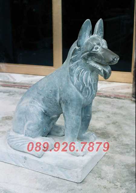 55- mẫu chó đá đẹp bán kon tum - tượng chó đá canh cổng