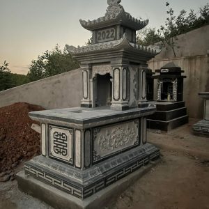 15 mẫu mộ đá 2 mái bán tại Trà Vinh