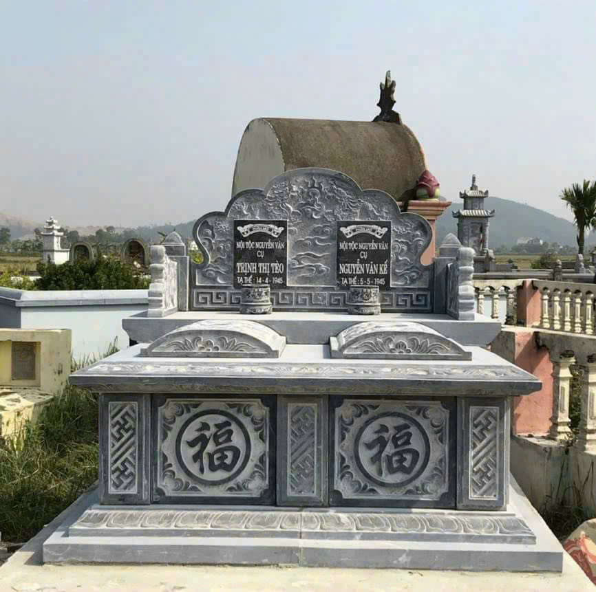 Mộ Đá Đôi – Lựa Chọn Tâm Linh Bền Vững Và Ý Nghĩa Từ Đá Mỹ Nghệ