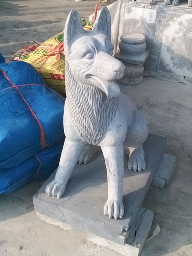 Chó đá là biểu tượng đã xuất hiện từ lâu trong văn hóa Việt. Theo tín ngưỡng dân gian, chó là con vật trung thành, dũng cảm, biết phân biệt thiện ác