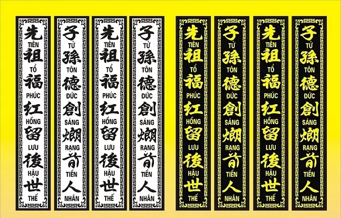 mẫu câu đối lăng mộ thường được sử dụng và đánh giá cao cả về nội dung lẫn hình thức nghệ thuật