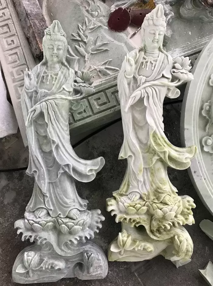 Nghệ thuật điêu khắc tượng thần linh bằng đá tự nhiên