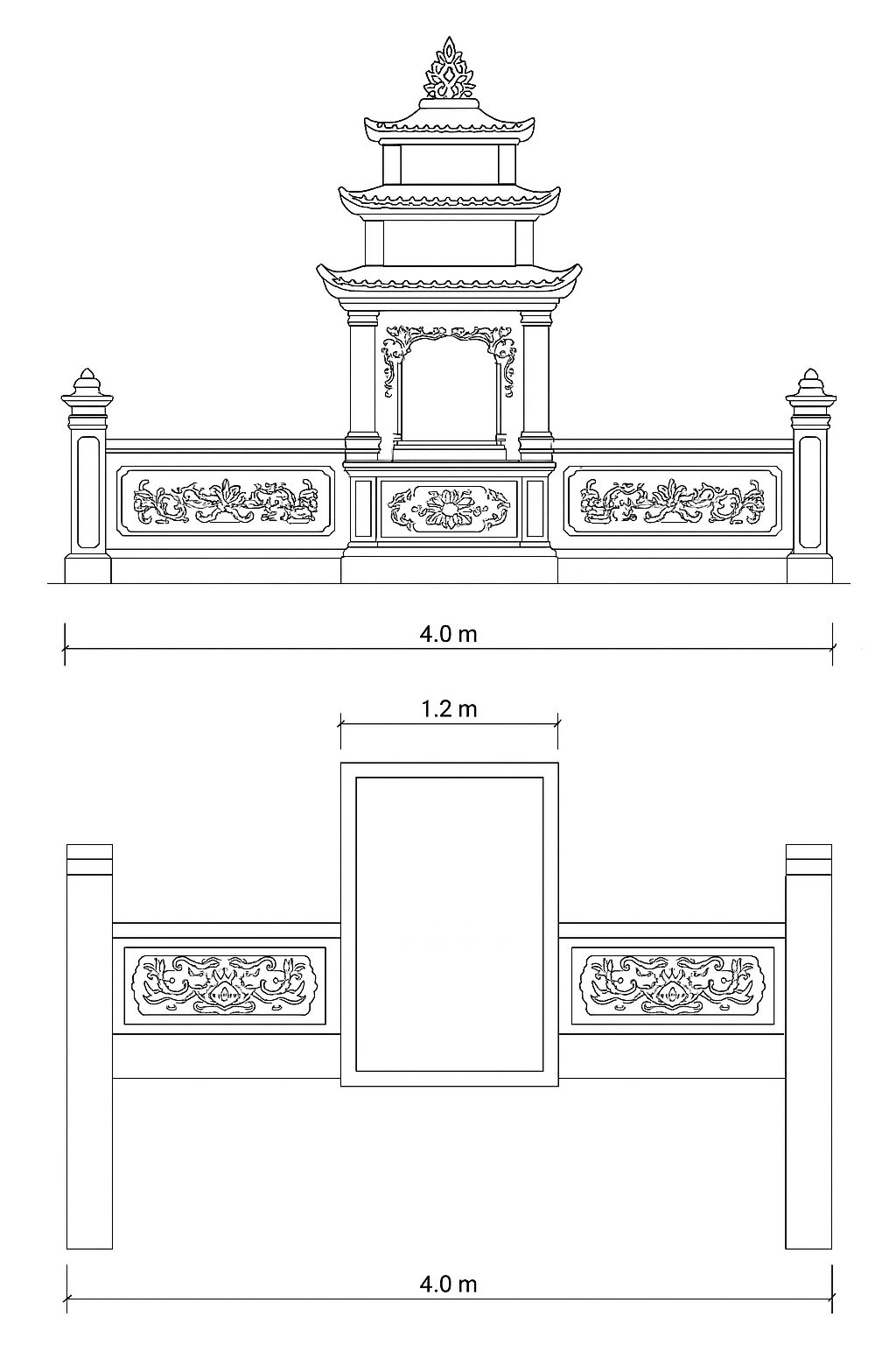 Bản vẽ là cơ sở để thợ đá mỹ nghệ tiến hành cắt, mài, chạm khắc và lắp đặt chính xác từng chi tiết. Nếu bản vẽ rõ ràng, quá trình thi công sẽ diễn ra suôn sẻ, hạn chế sai sót và tiết kiệm chi phí