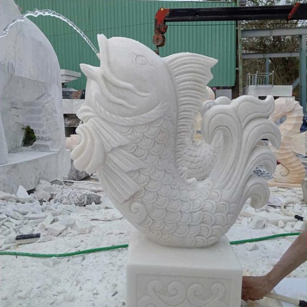 Ngày nay, tượng Cá chép hóa rồng đá được ứng dụng rộng rãi trong nhiều không gian khác nhau