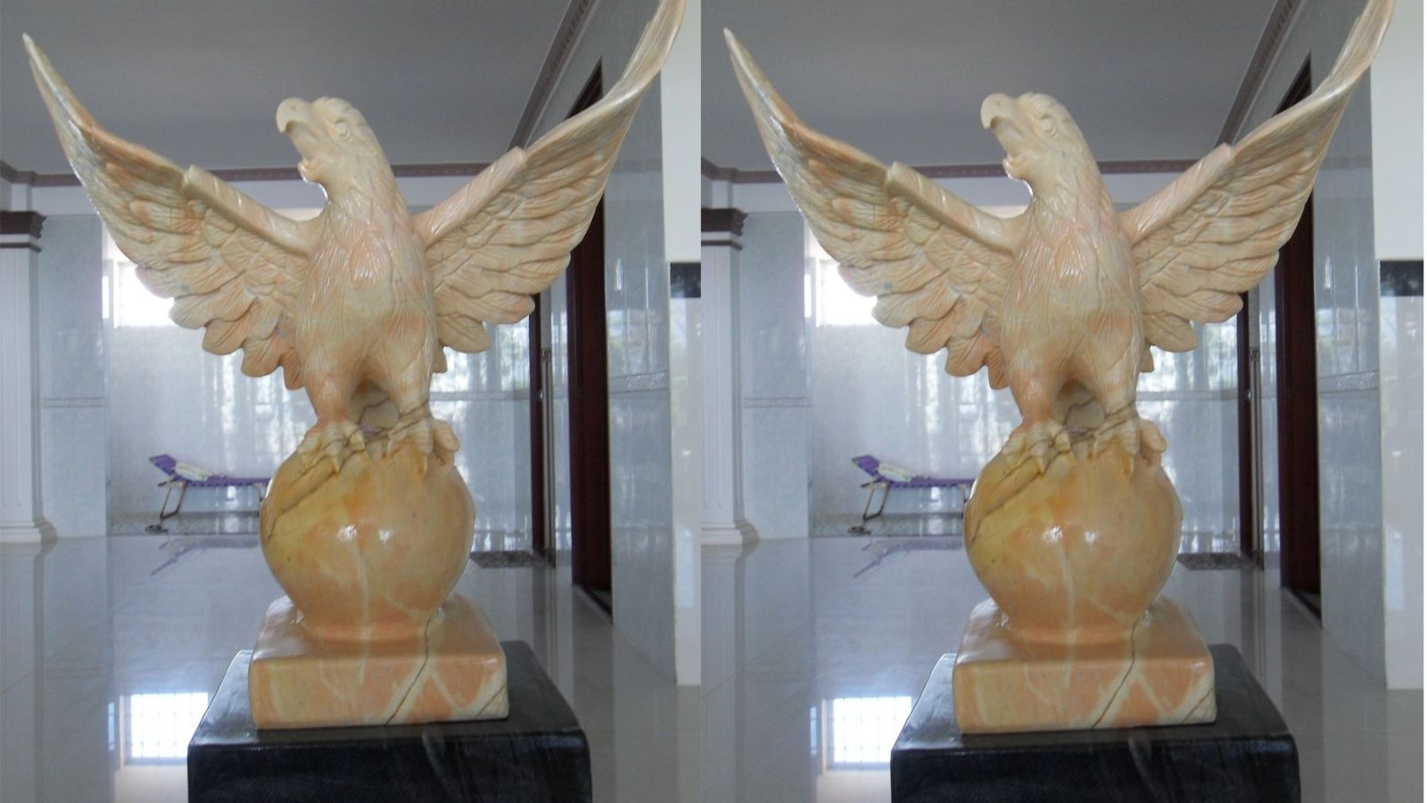 Tượng đại bàng đá phù hợp với nhiều phong cách kiến trúc và loại hình công trình