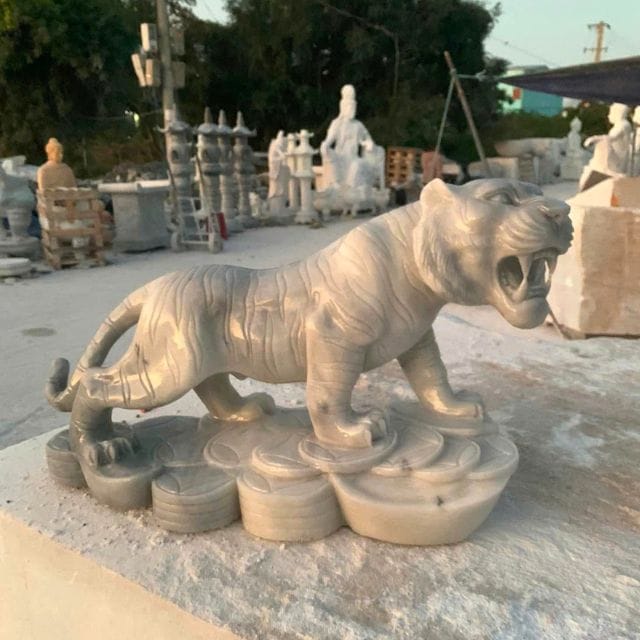 Tượng hổ đá không chỉ đẹp mà còn mang nhiều giá trị phong thủy sâu sắc