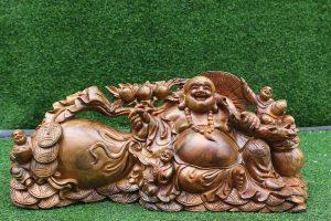 TƯỢNG DI LẶC KÉO BAO TIỀN ĐÁ – CHIÊU TÀI ĐẮC LỘC