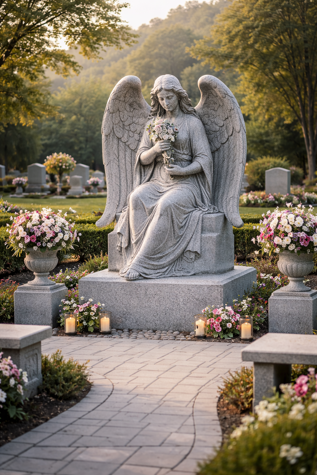 Trong các công trình tâm linh như chùa chiền, đền thờ, khu tưởng niệm, tượng đá granite được ưa chuộng nhờ ý nghĩa bền vững và sự trang nghiêm