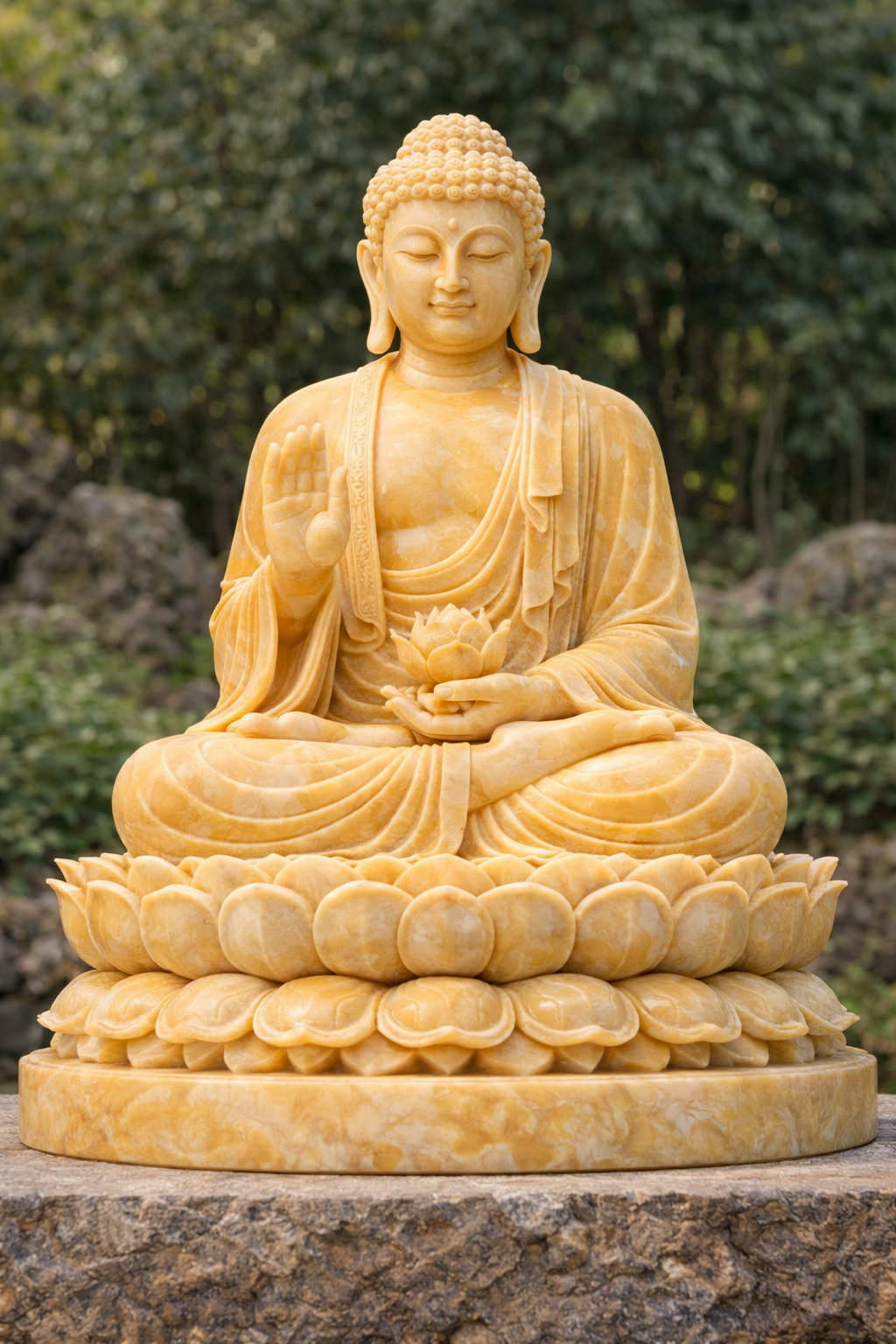 Trong nhịp sống hiện đại nhiều áp lực, tượng Phật Thích Ca đá trở thành điểm tựa tinh thần cho nhiều người. Hình ảnh Đức Phật an nhiên ngồi thiền nhắc nhở con người sống chậm lại, biết quay về với nội tâm và nuôi dưỡng trí tuệ