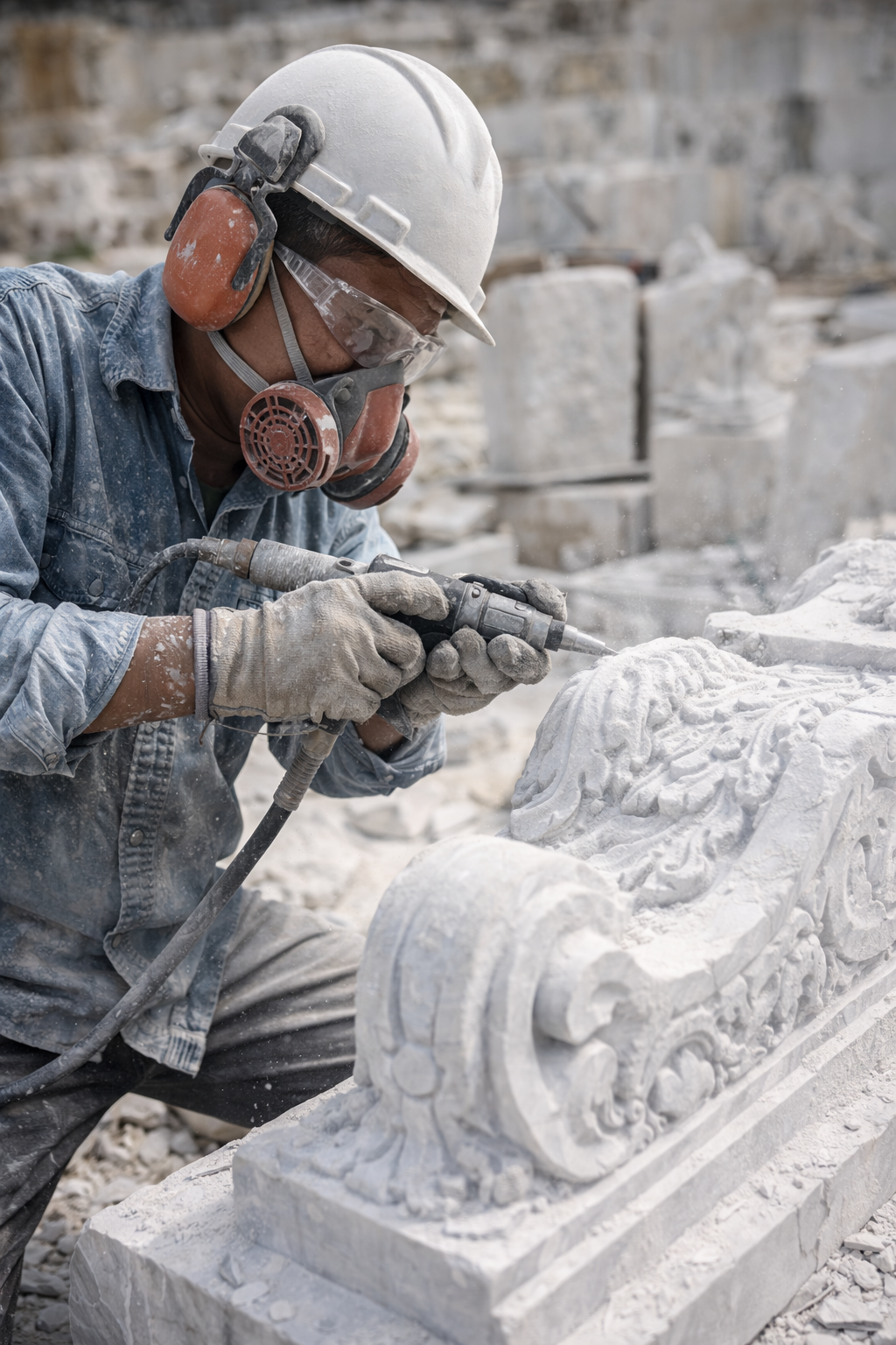 Điều làm nên giá trị đặc biệt của đá mỹ nghệ không chỉ nằm ở vật liệu tự nhiên, mà còn ở bàn tay và tâm hồn của người nghệ nhân. Họ không chỉ “tạc đá” mà còn “lắng nghe” đá