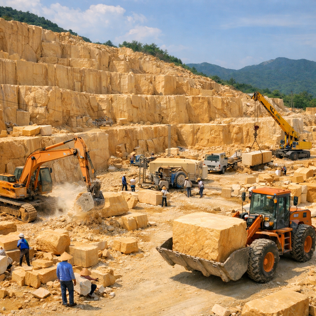 Bên cạnh giá trị tinh thần, đá vàng mỹ nghệ còn được đánh giá cao về độ bền. Là đá tự nhiên, đá vàng có khả năng chịu lực tốt, ít bị ảnh hưởng bởi thời tiết nếu được lựa chọn và gia công đúng kỹ thuật