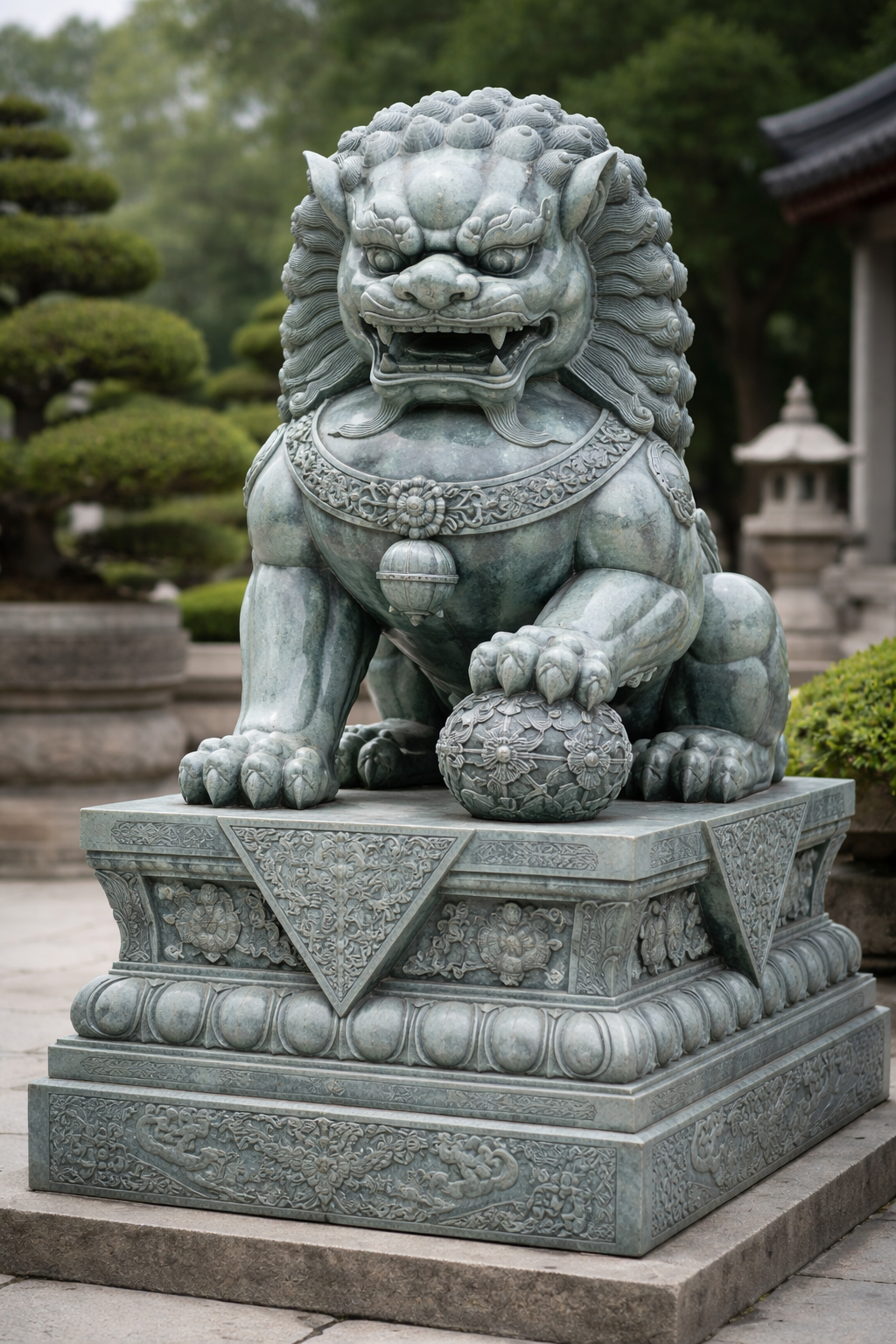 Đá xanh mỹ nghệ – mộc mạc nhưng đầy chiều sâu – là minh chứng rõ ràng cho giá trị bền vững của đá tự nhiên trong nghệ thuật tạo hình