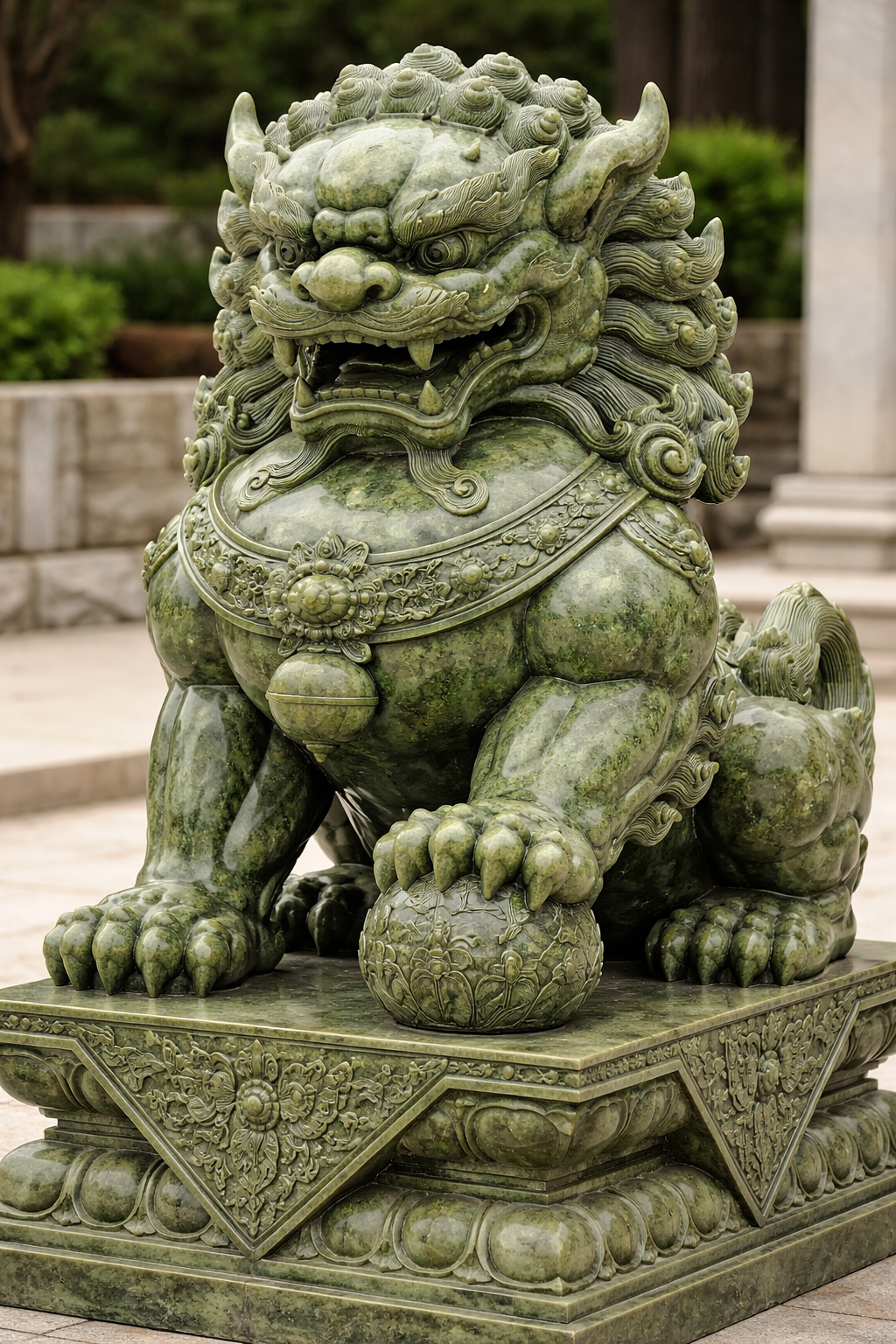 Chính sắc xanh pha rêu đặc trưng cùng tính chất vật lý phù hợp đã khiến loại đá này trở thành lựa chọn quen thuộc trong điêu khắc mỹ nghệ truyền thống, đặc biệt ở các công trình tâm linh, kiến trúc cổ và tác phẩm mang giá trị văn hóa lâu đời