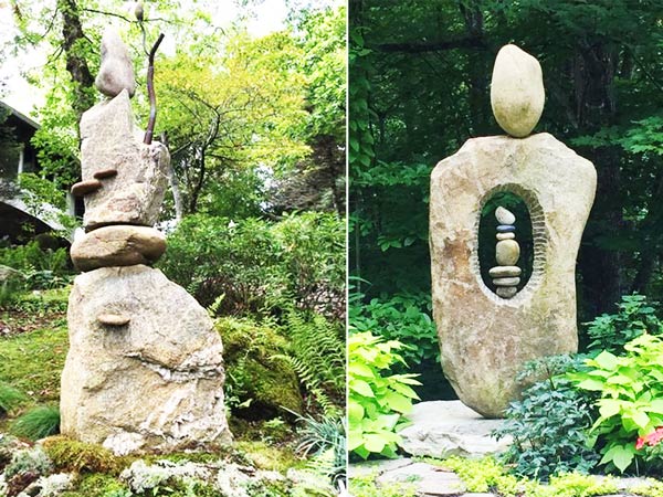 Điểm đặc biệt của tượng đá sân vườn nằm ở sự hòa quyện tự nhiên giữa ba yếu tố: con người – thiên nhiên – nghệ thuật