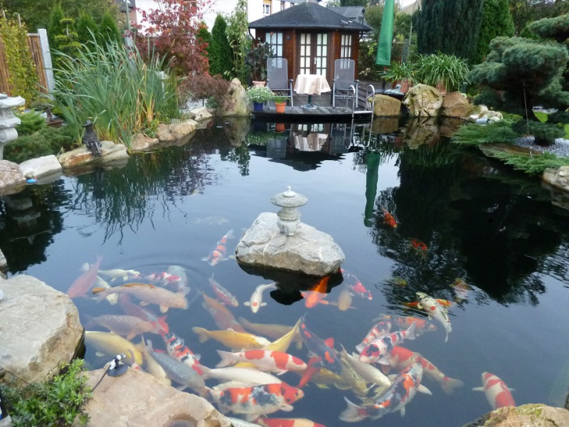 Đá mỹ nghệ được lựa chọn kỹ lưỡng để tạo nên các thế núi cao thấp, vách đá, hang động và dòng chảy uốn lượn