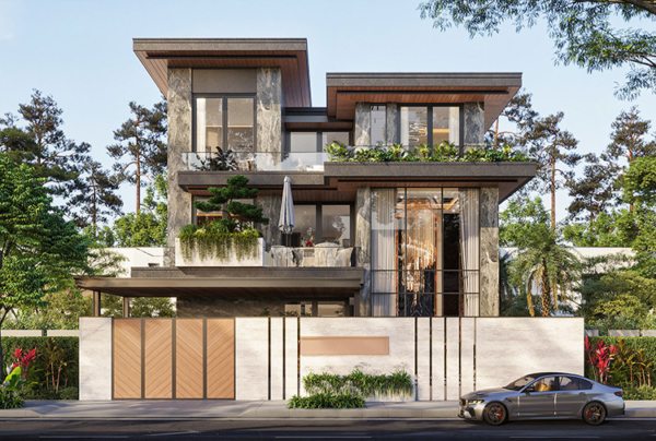 Kiến trúc hiện đại thường theo đuổi phong cách tối giản, tinh gọn và chú trọng công năng. Chính trong bối cảnh ấy, đá mỹ nghệ đóng vai trò như một điểm nhấn nghệ thuật đầy sức hút