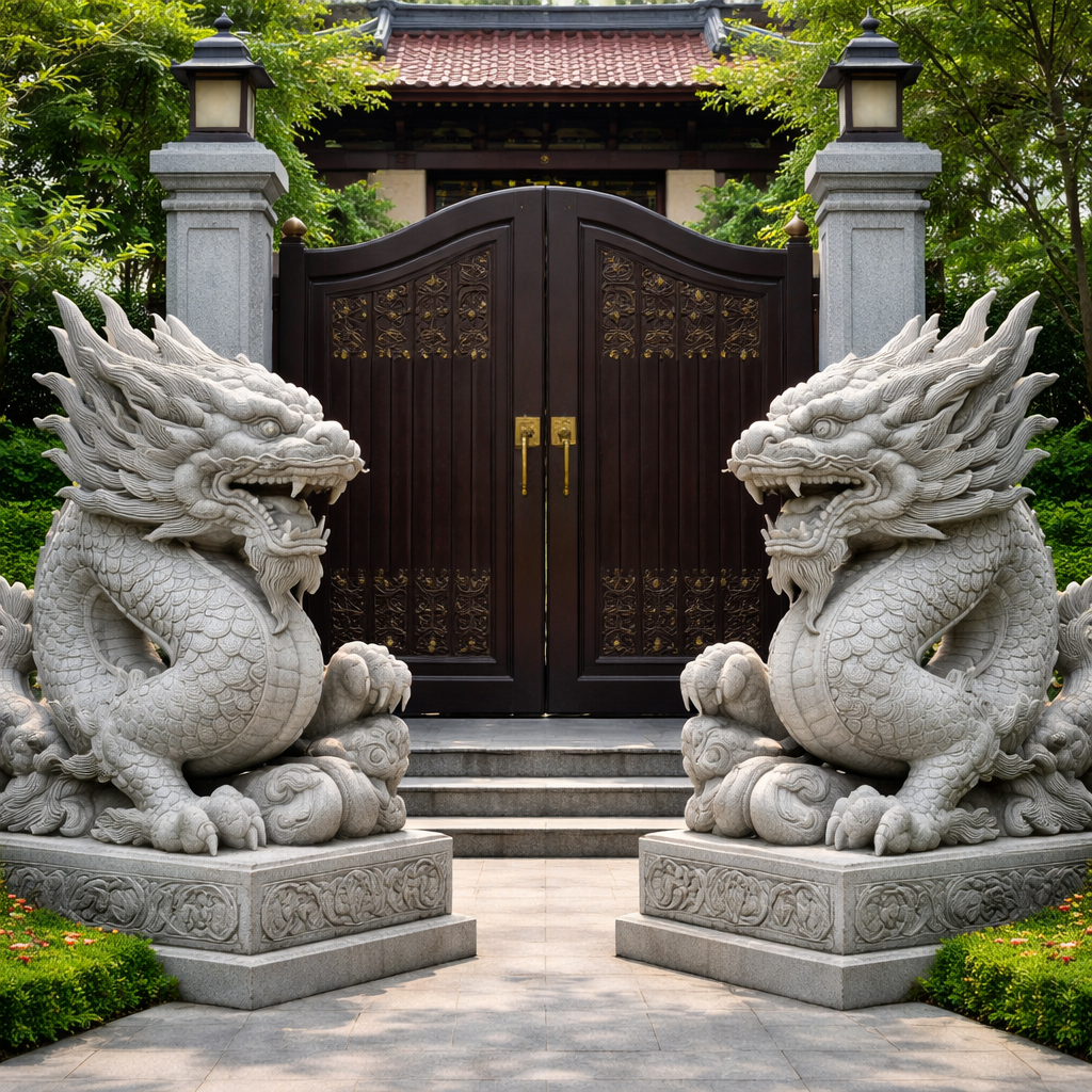 Rồng là linh vật đứng đầu trong tứ linh, biểu tượng của quyền uy, trí tuệ và sức mạnh vượng khí