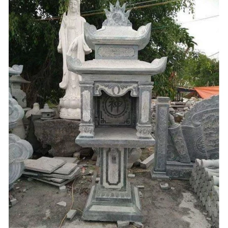 166+Bán cây hương thờ đá mỹ nghệ có mái tại Thái Nguyên