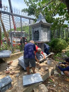 63 cây hương thờ ngoài trời bằng đá Lâm Đồng
