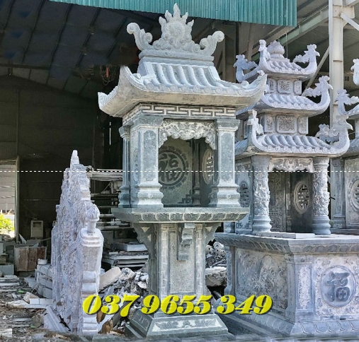 193+Bán cây hương thờ đá mỹ nghệ có mái tại Quảng Ninh
