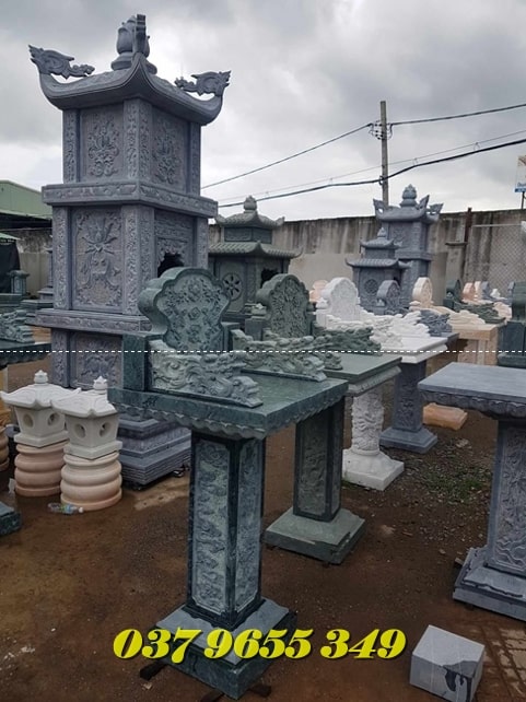 61 cây hương không mái bằng đá bán Đà Nẵng